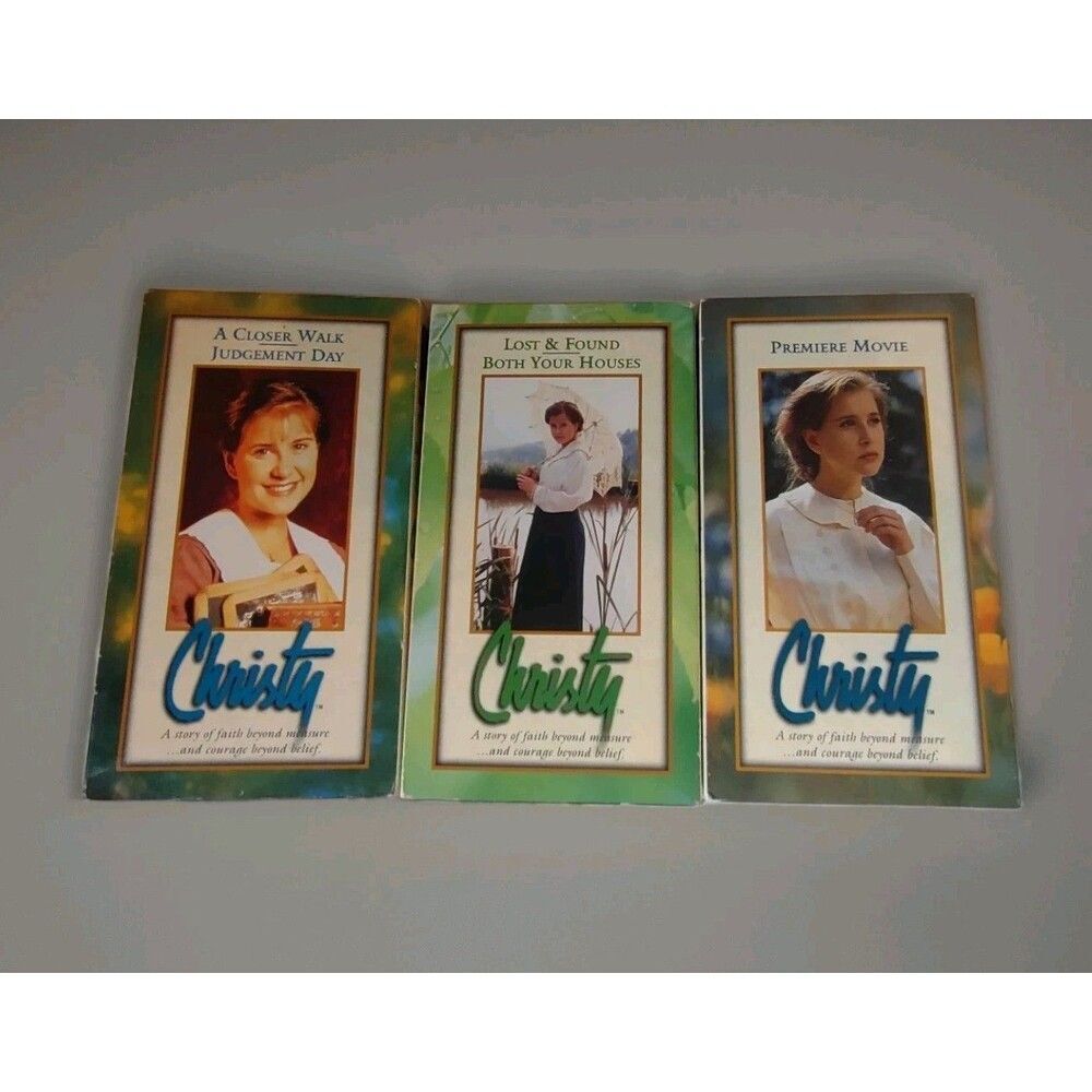 (3) Christy Family Classic Series VHS Tapes Prairie Christian
